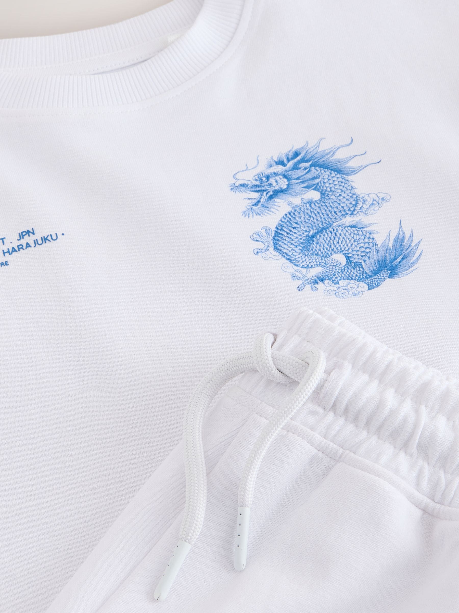 Dsiney Kidz - White Heavyweight Short Sleeve T-Shirt and Shorts Set (3-16yrs) image 11