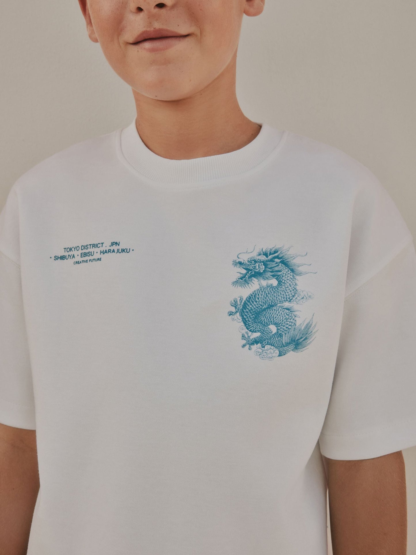 Dsiney Kidz - White Heavyweight Short Sleeve T-Shirt and Shorts Set (3-16yrs) image 5
