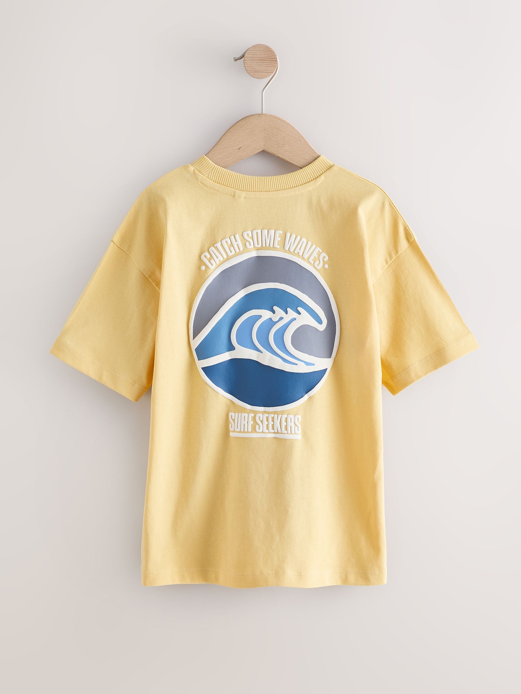 Dsiney Kidz - Yellow Waves Short Sleeve Graphic T-Shirt (3-16yrs) image 7