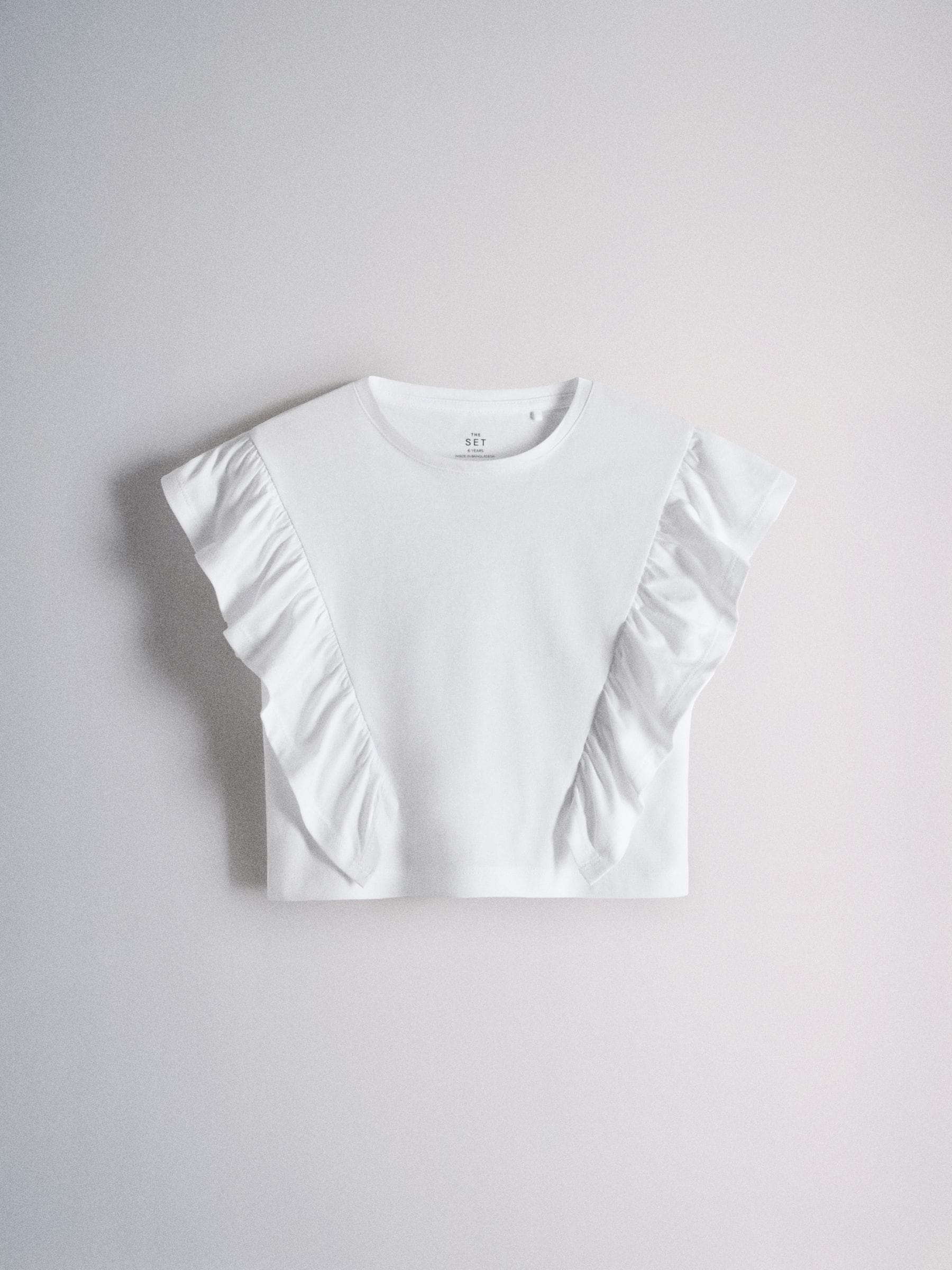Dsiney Kidz - The Set 4 Pack Ruffle Jersey T-Shirts Pink/White/Brown/Grey Marl image 3