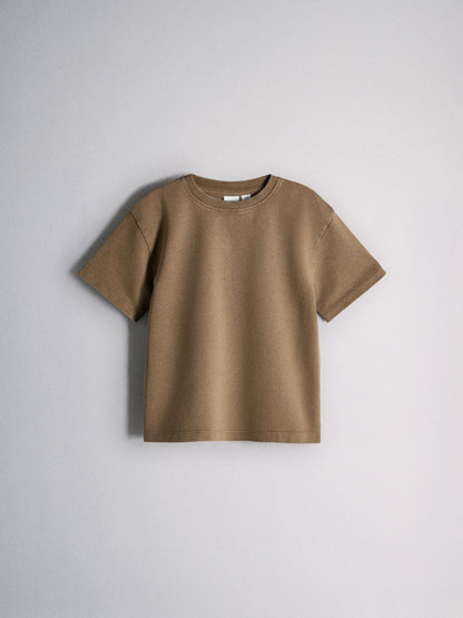 Dsiney Kidz - The Set 2 Pack Jersey Cotton Washed Oversized T-Shirt and Shorts Set Blue/Brown image 4