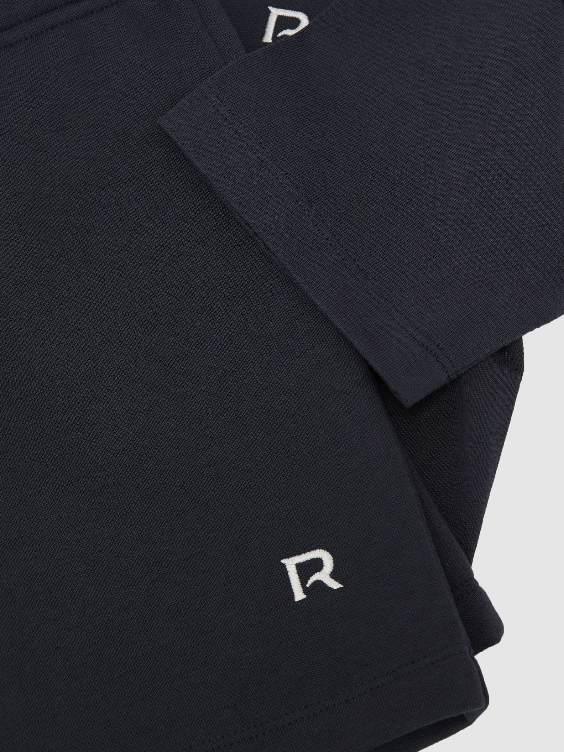 Reiss Navy Avern Set 3-9 yrs Logo T-Shirt and Shorts Set Cotton-Blend image 3