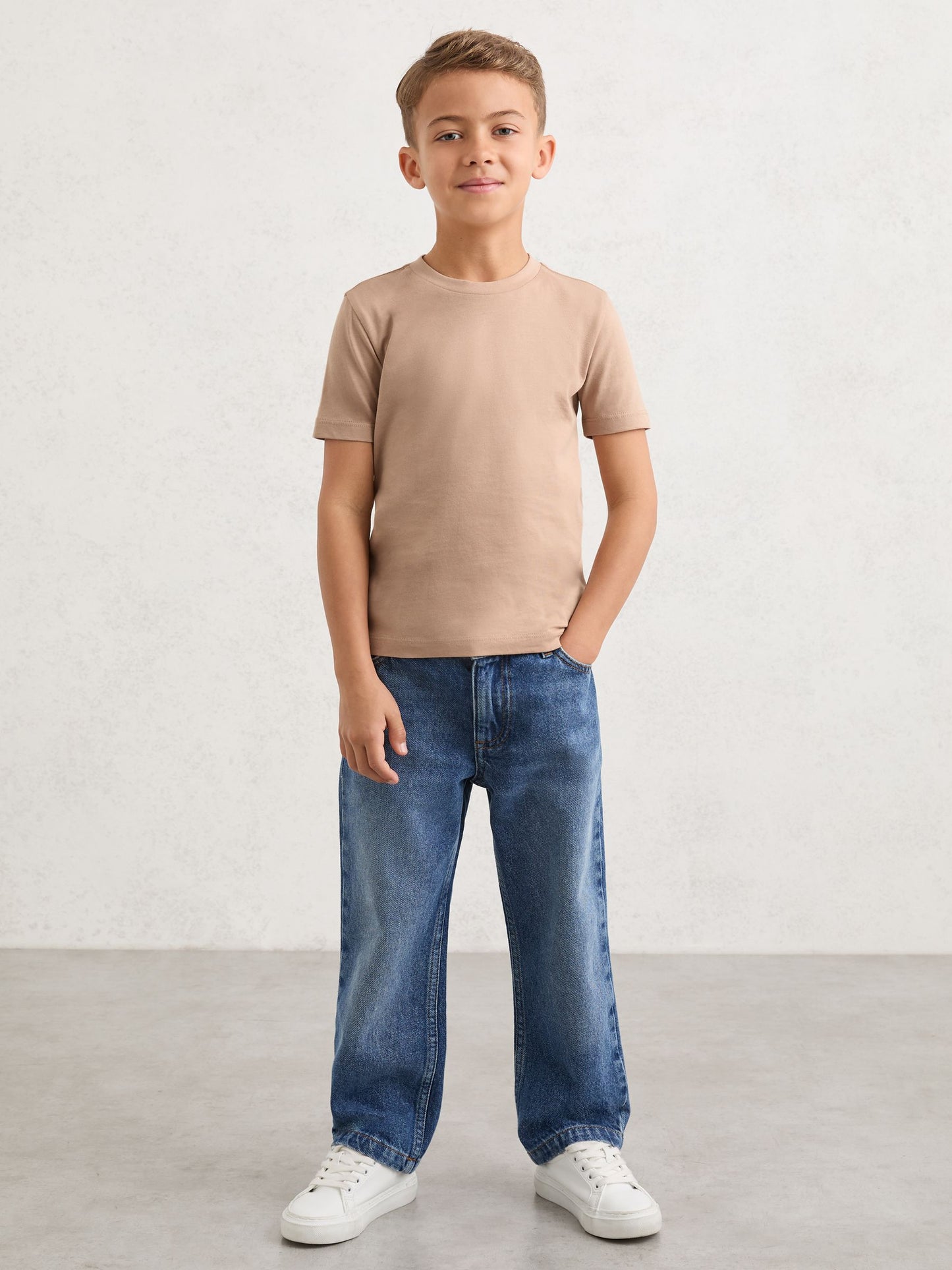 Reiss Stone Bless 9-13 yrs Cotton Crew-Neck T-Shirt image 3