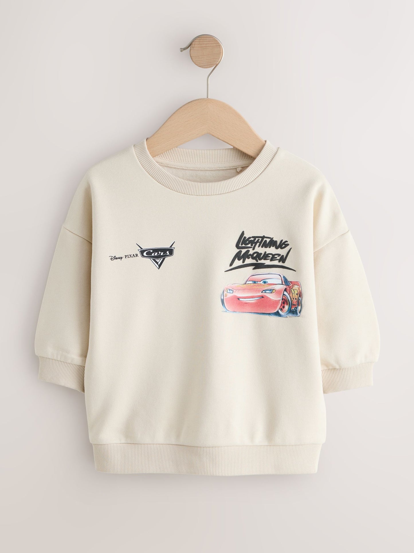 Dsiney Kidz - Ecru Cars Printed Sweatshirt (3mths-8yrs) image 1