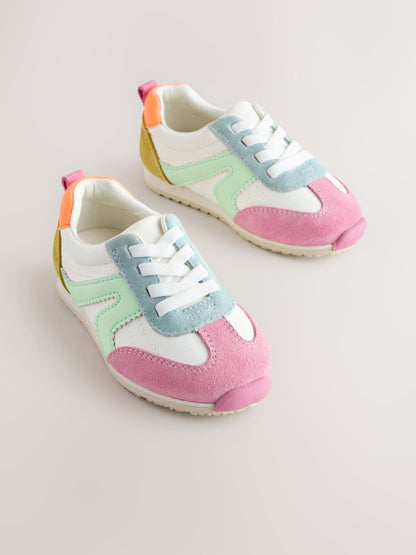 Multi Standard Fit (F) Elastic Lace Trainers image 5