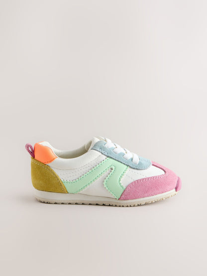 Multi Standard Fit (F) Elastic Lace Trainers image 6