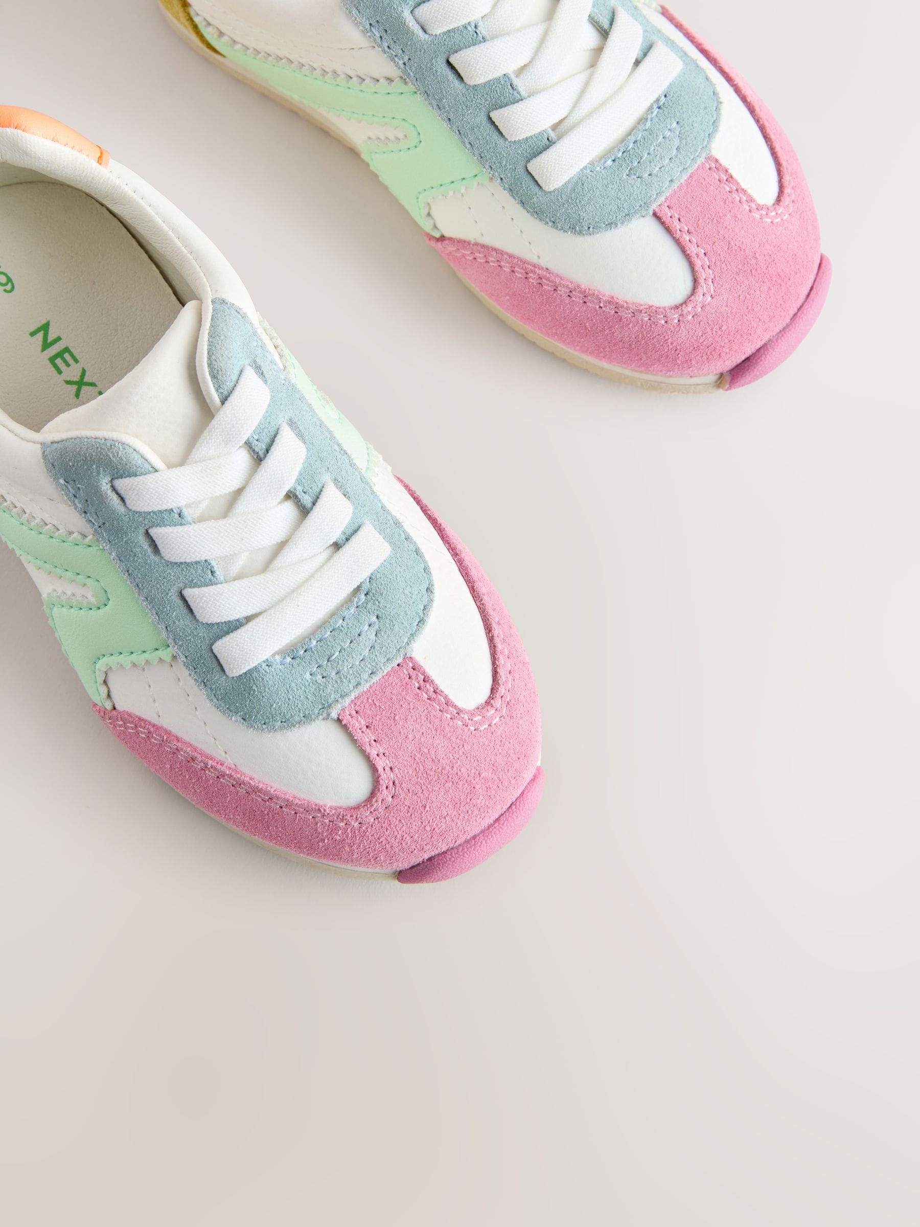 Multi Standard Fit (F) Elastic Lace Trainers image 8