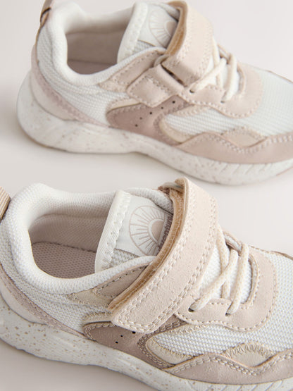 Neutral Standard Fit (F) Elastic Lace Touch Fasten Trainers image 4