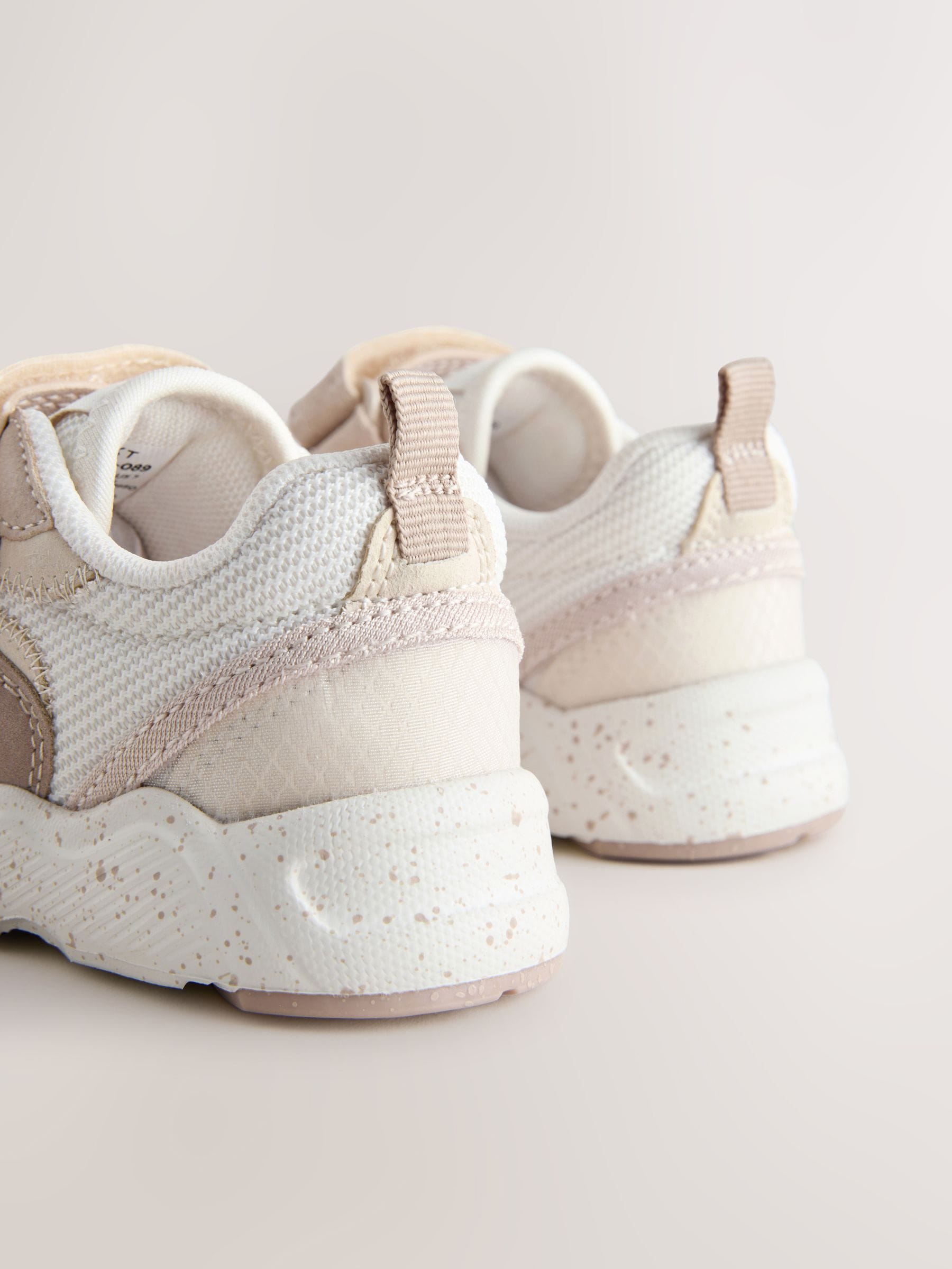Neutral Standard Fit (F) Elastic Lace Touch Fasten Trainers image 5