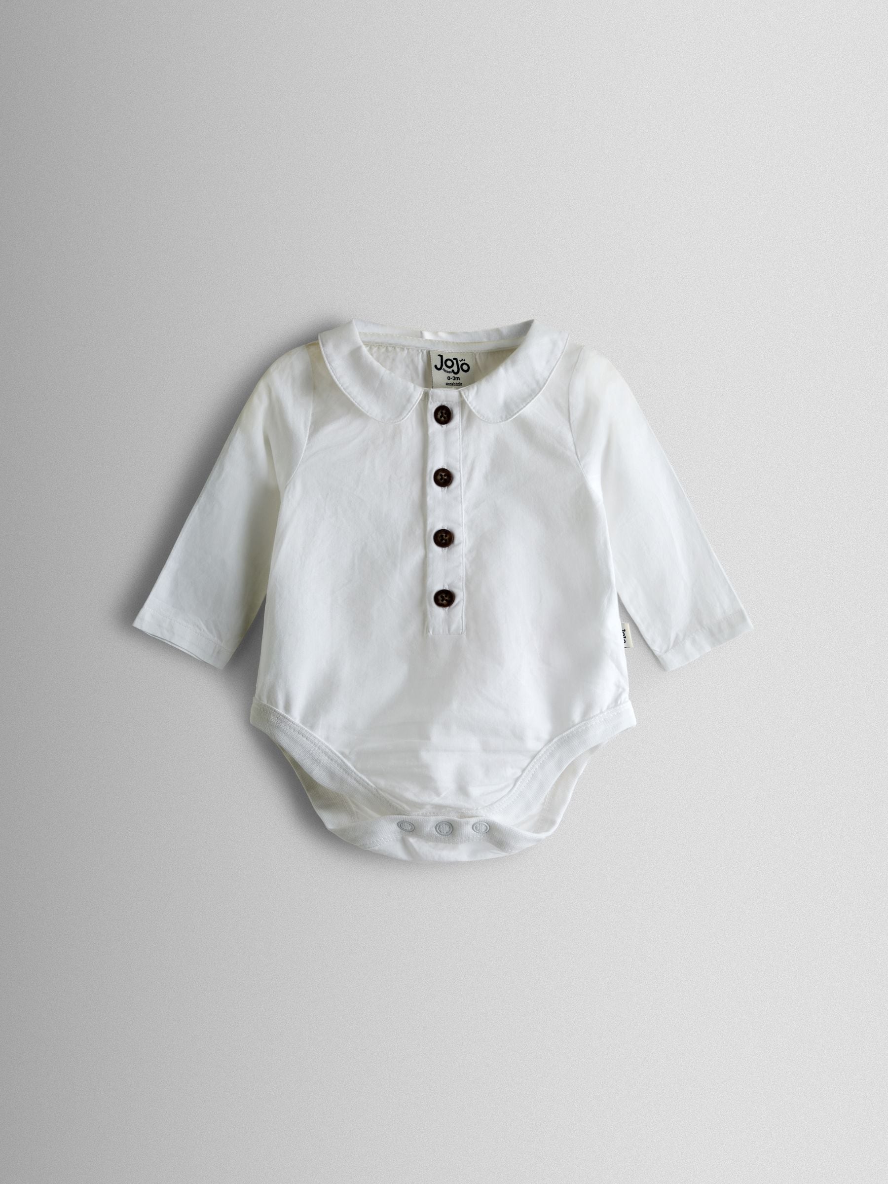 JoJo Maman Bébé Natural 4-Piece Body & Trouser Set With Bow Tie & Braces image 4
