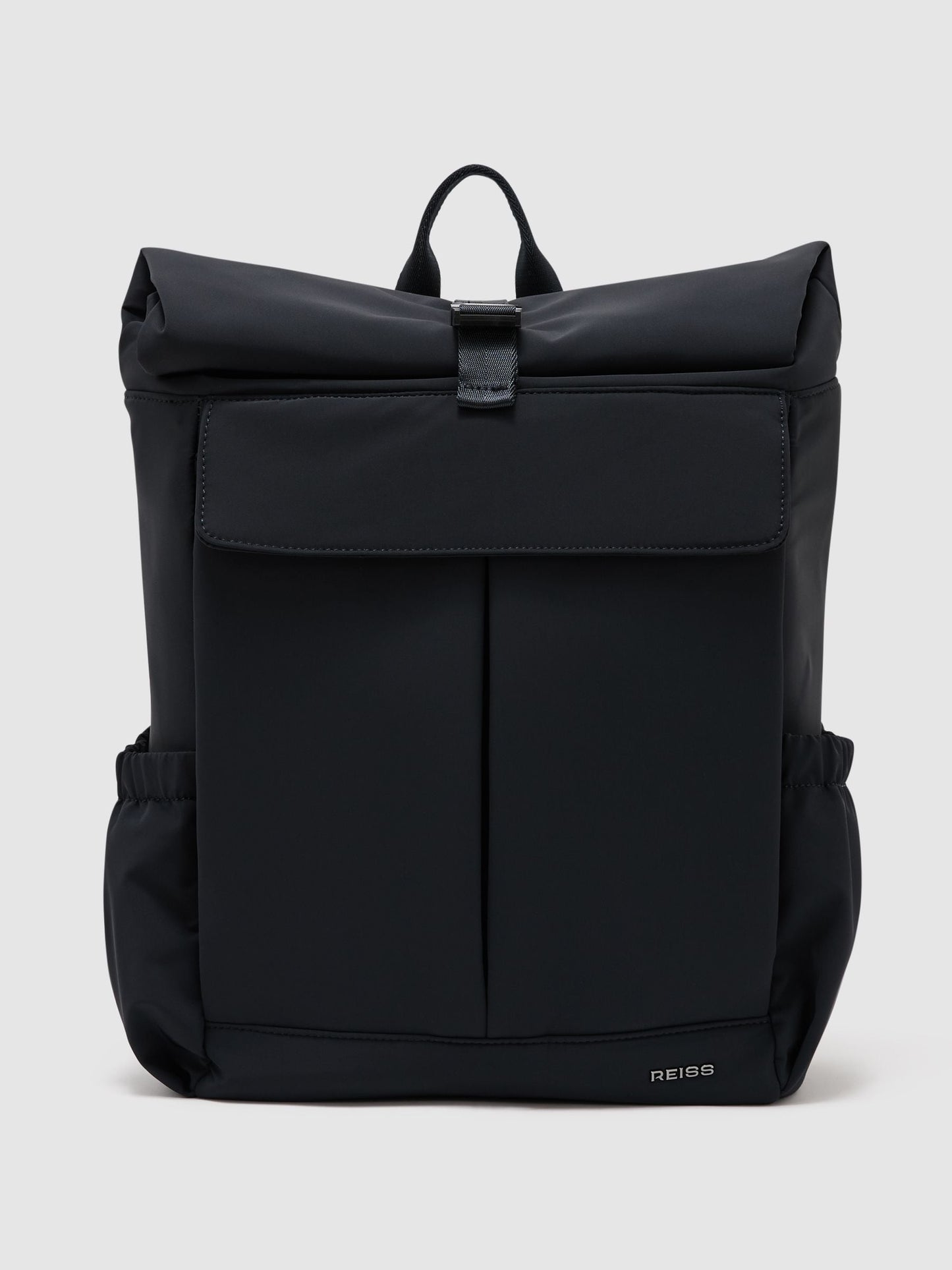 Reiss Navy Pascal Technical Roll-Top Backpack image 1