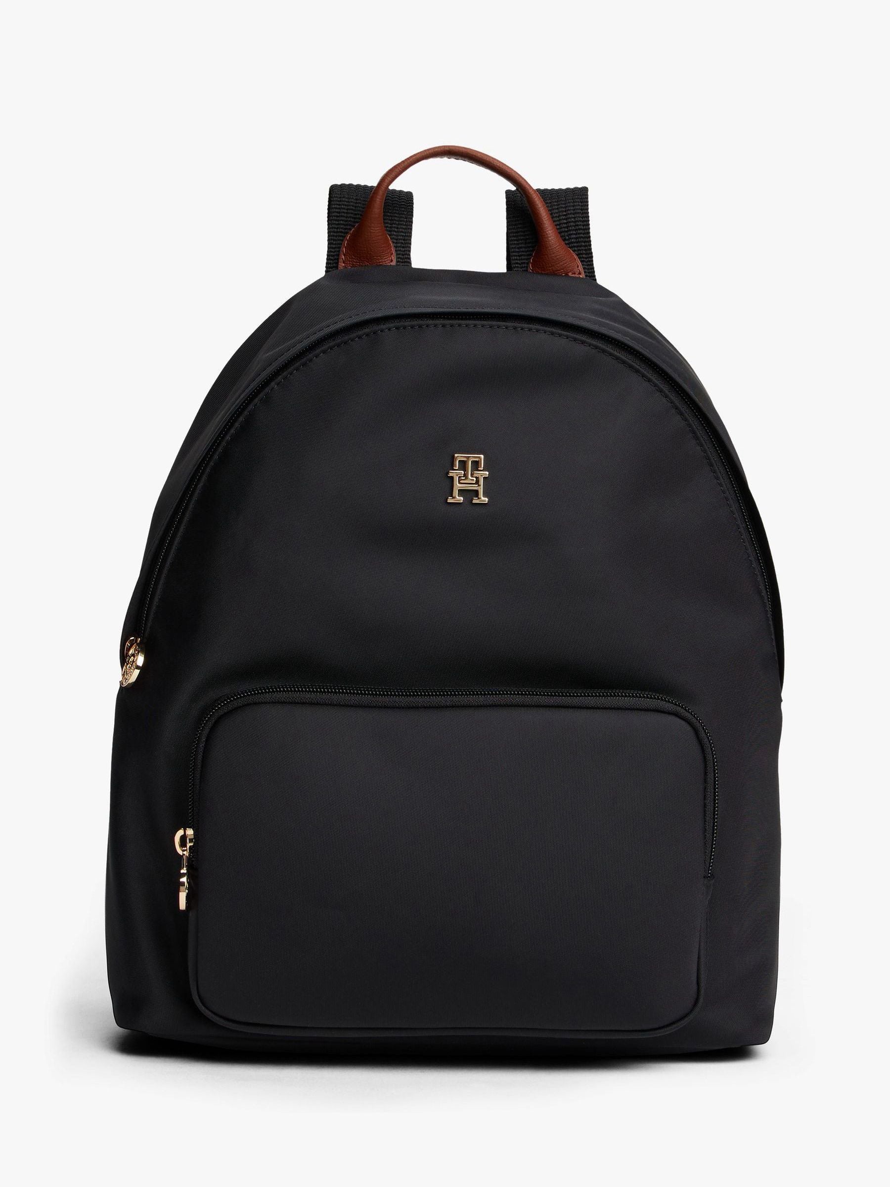 Tommy Hilfiger Black/White Dome Backpack image 1