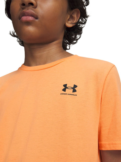 Dsiney Kidz - Under Armour Orange Sportstyle Short Sleeve T-Shirt image 3