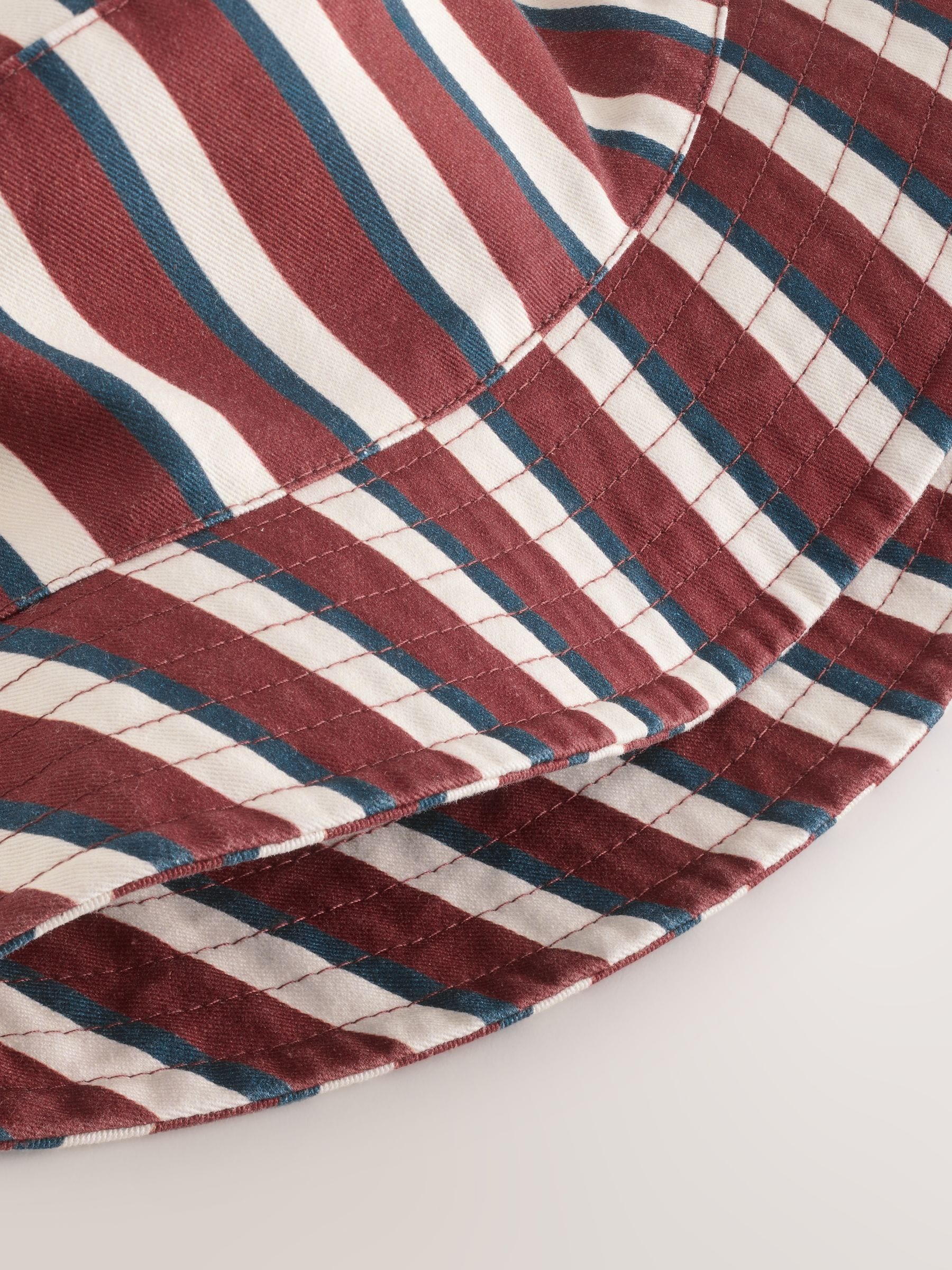 Brown/Cream Stripe Bucket Hat (3mths-13yrs) image 3