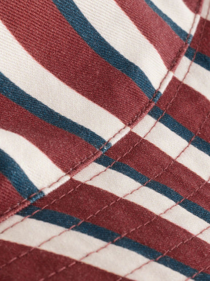 Brown/Cream Stripe Bucket Hat (3mths-13yrs) image 3