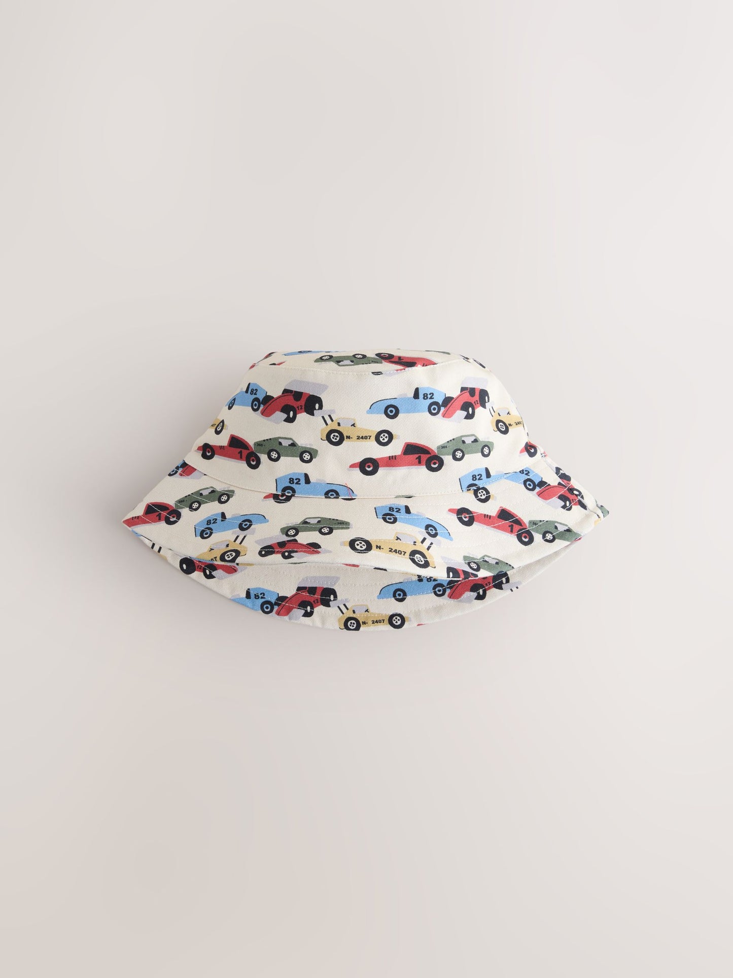 Cream/Blue Bucket Hats 2 Pack (3mths-13yrs) image 2