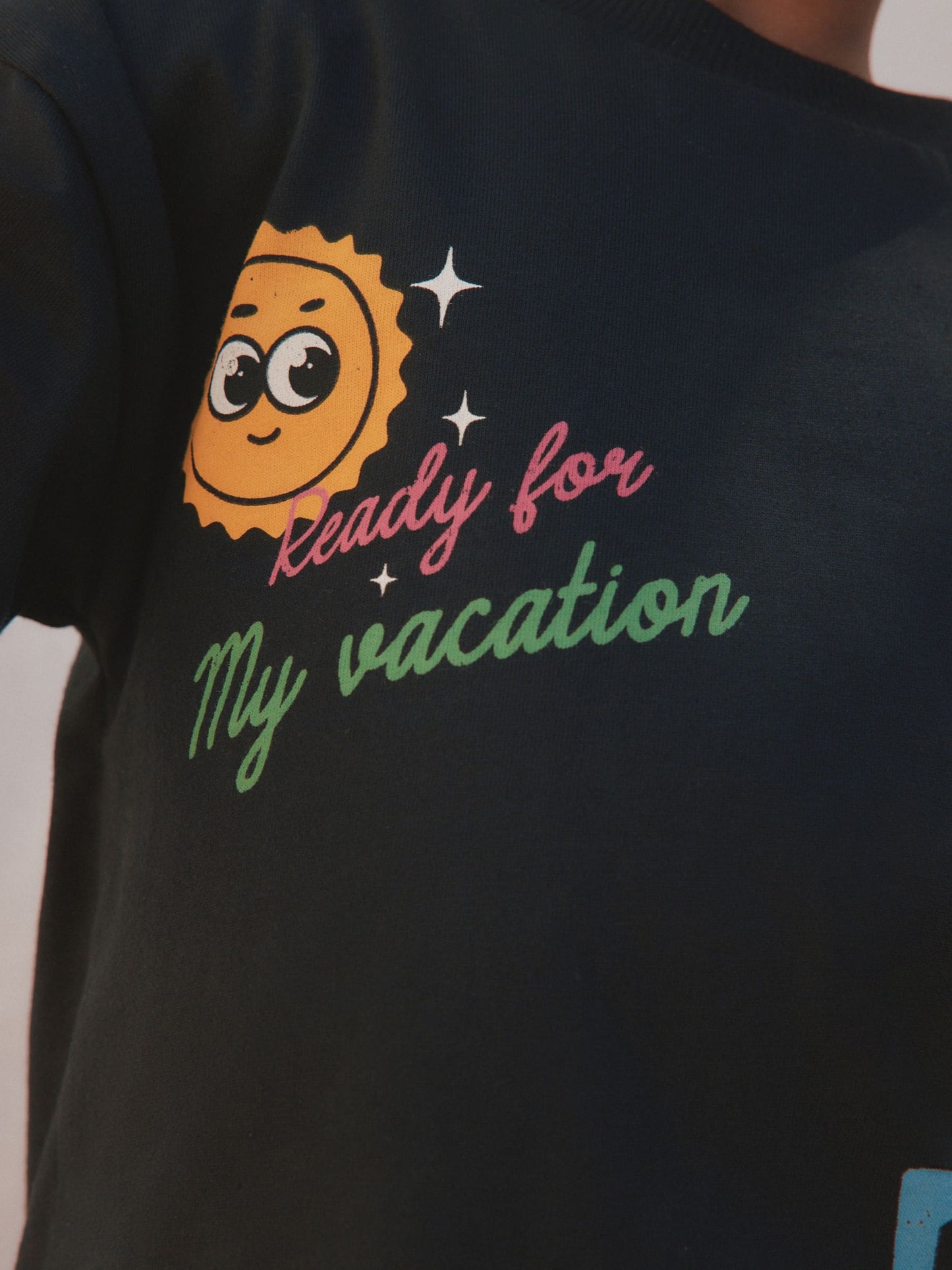 Black Retro Motel Oversized Short Sleeve Back Print T-Shirt (3mths-7yrs) image 6