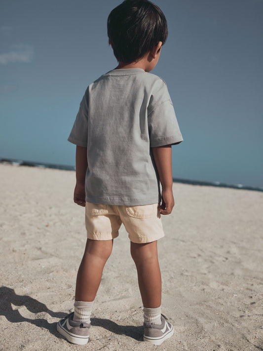 Grey Ocean Vibes Short Sleeve Graphic T-Shirt (3mths-7yrs) image 2
