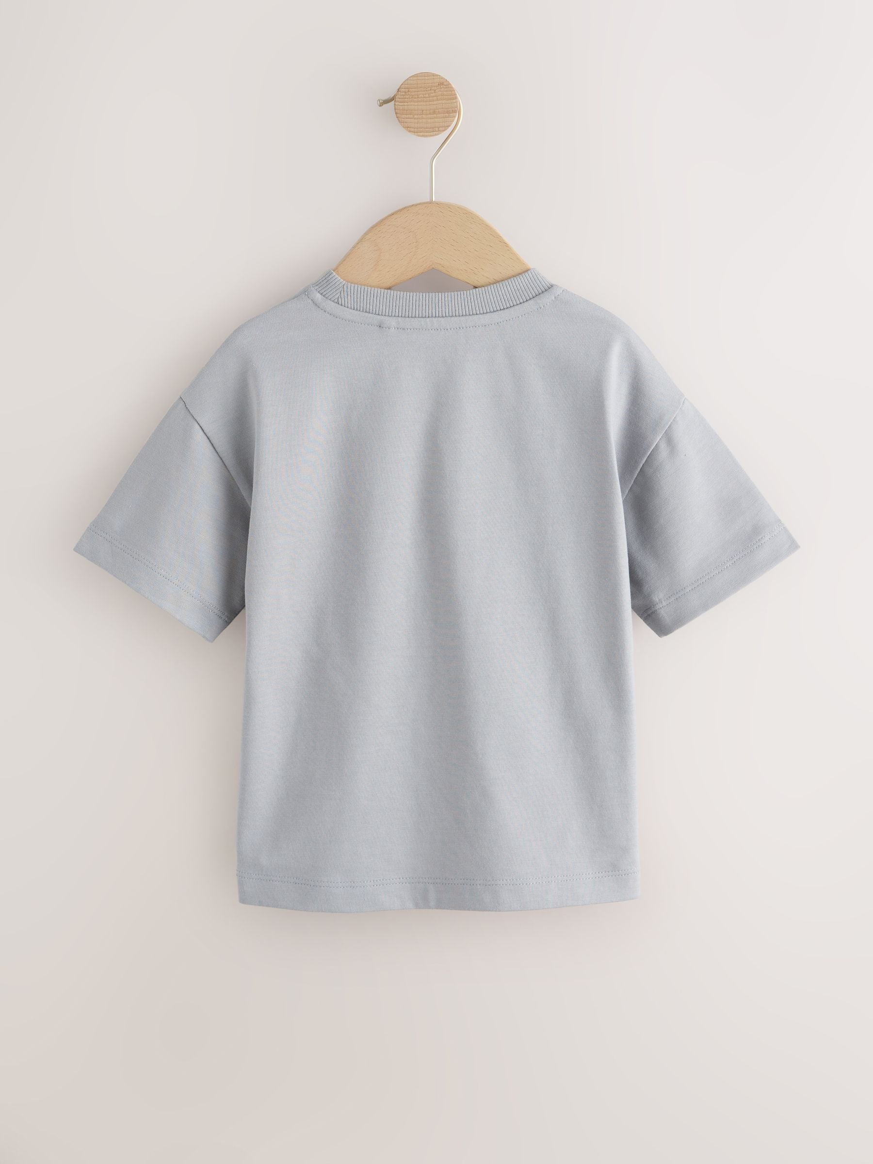 Grey Ocean Vibes Short Sleeve Graphic T-Shirt (3mths-7yrs) image 5