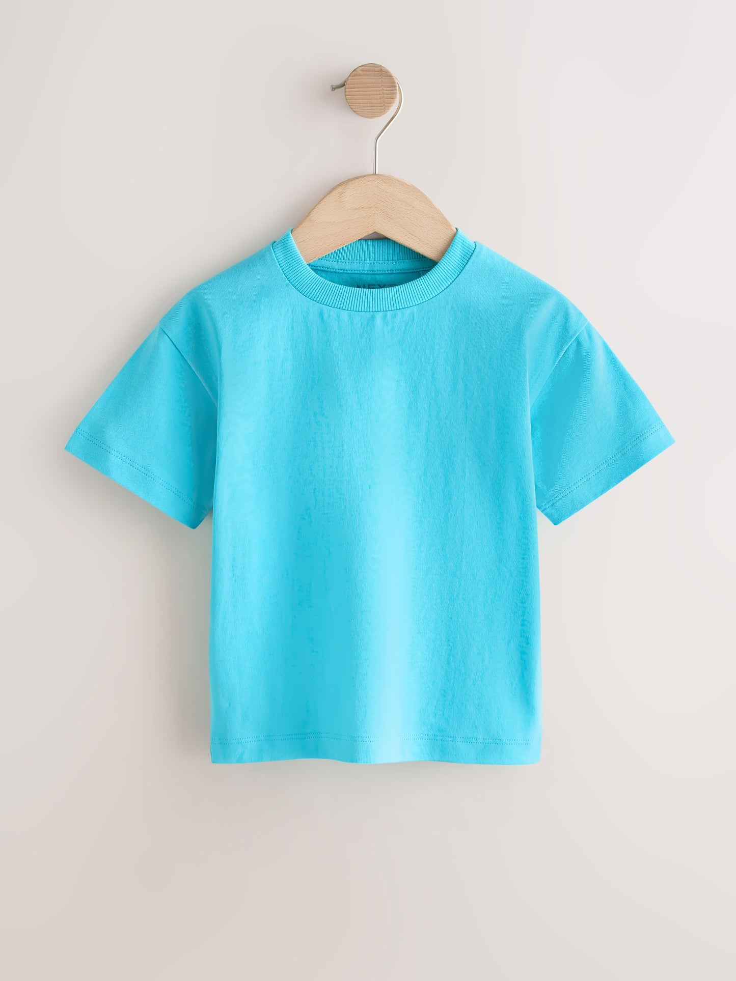 White/Blue/Orange/Green/Purple Acid Wash Relaxed Fit Short Sleeve T-Shirts 5 Pack (3mths-7yrs) image 5