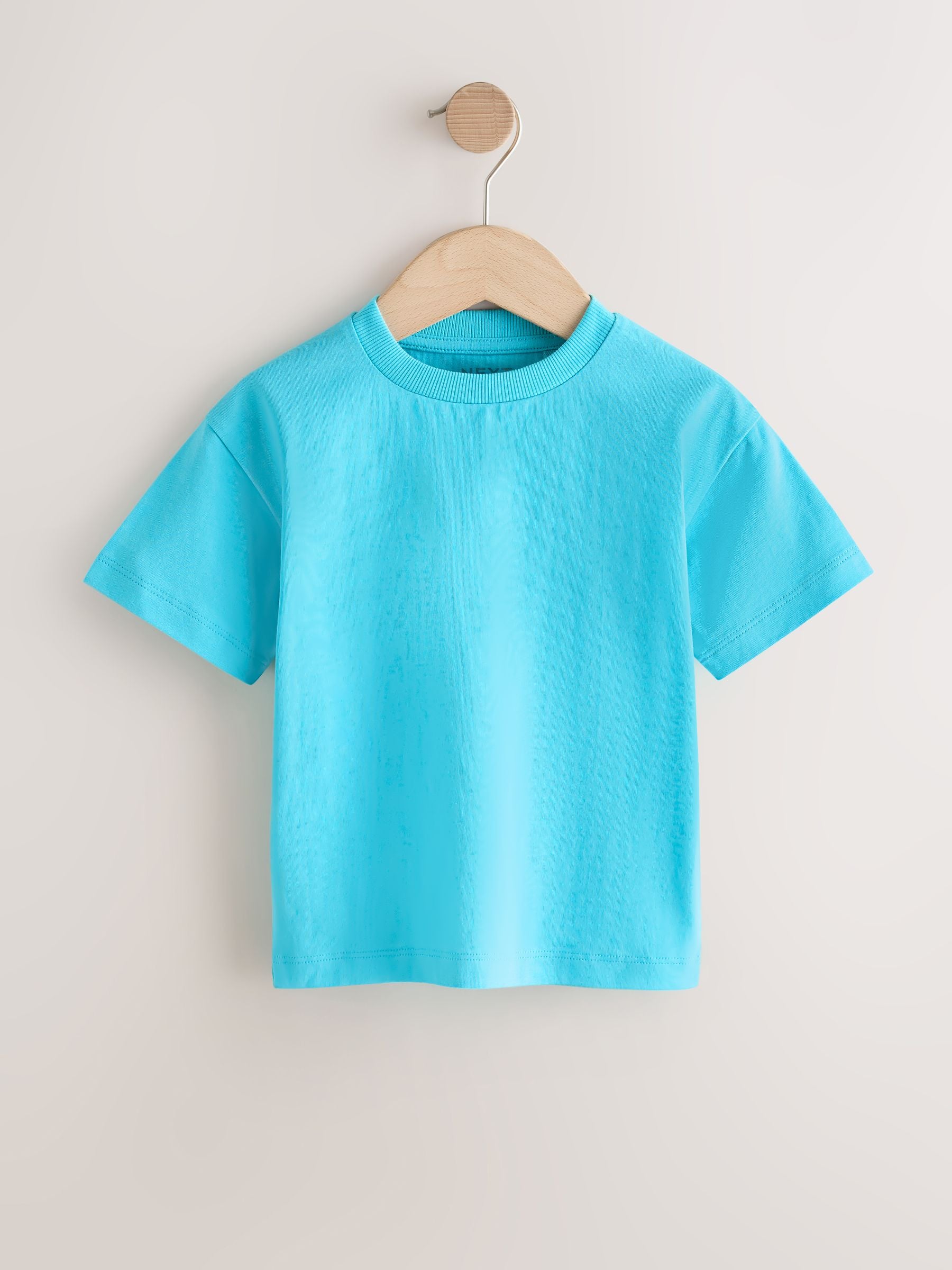 White/Blue/Orange/Green/Purple Acid Wash Relaxed Fit Short Sleeve T-Shirts 5 Pack (3mths-7yrs) image 5