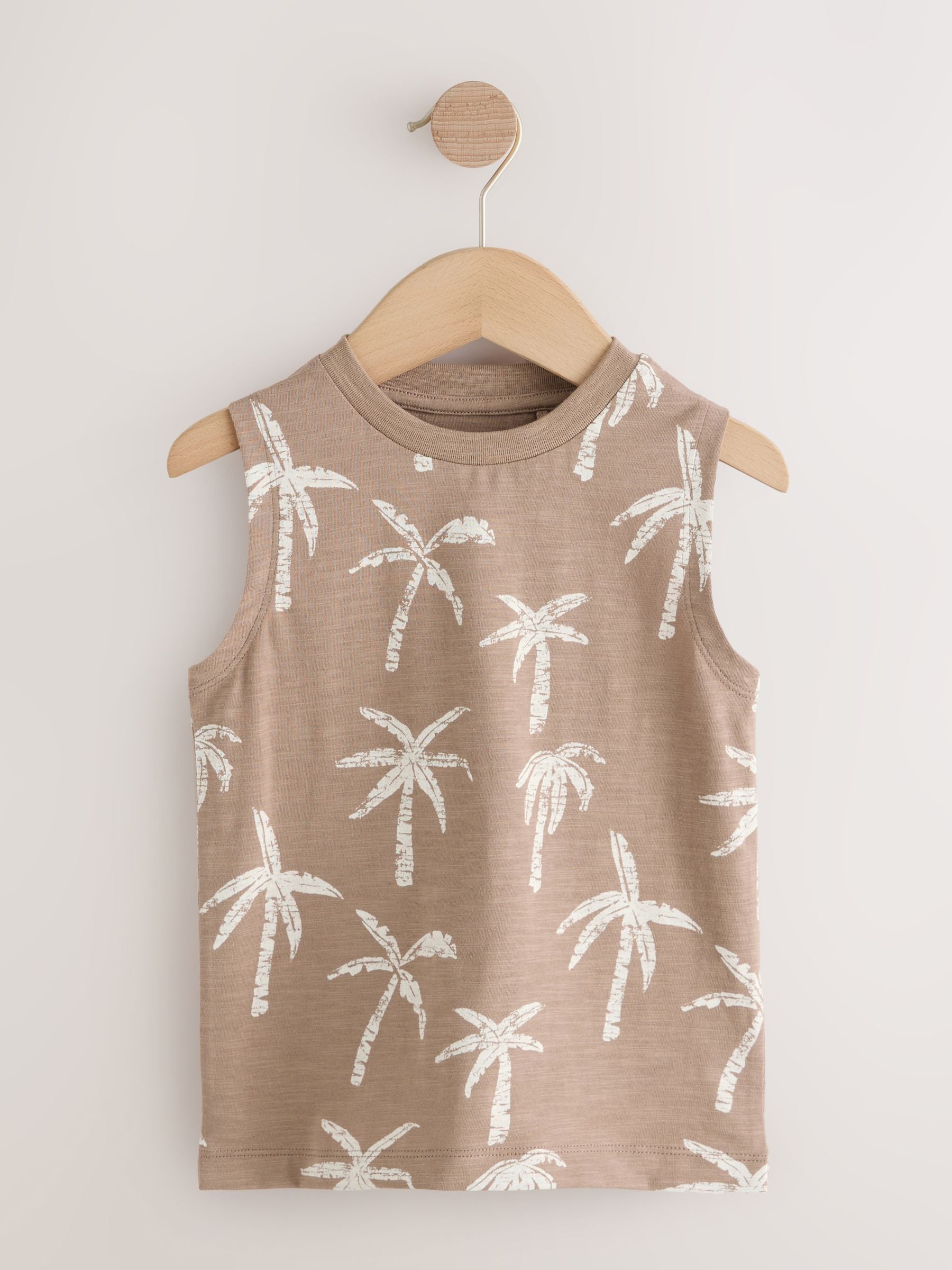 Black Palm Trees Graphic Vests 3 Pack (3mths-7yrs) image 4
