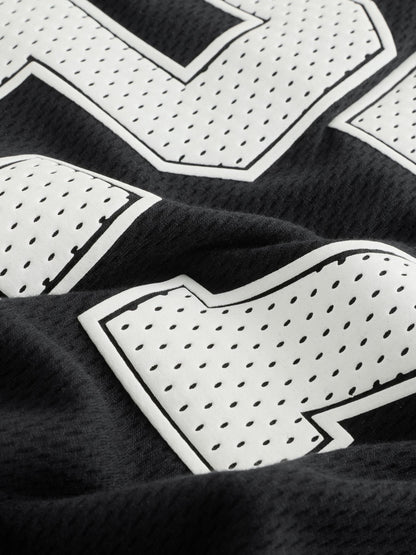 Dsiney Kidz - Black/White Varsity Short Sleeve T-Shirt (3-16yrs) image 3