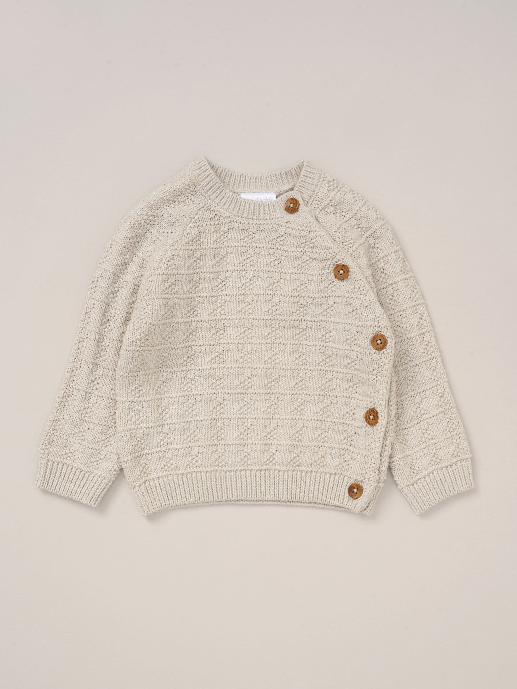 Rock-A-Bye Baby Boutique Grey Knit Cardigan and Footed Leggings Set image 3