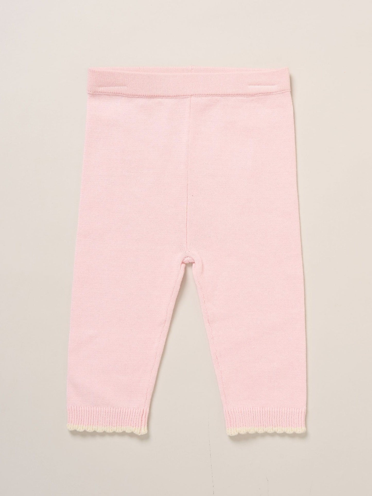 Rock-A-Bye Baby Boutique Light Pink True Knit Bear Jumper And Trousers Outfit Set image 3