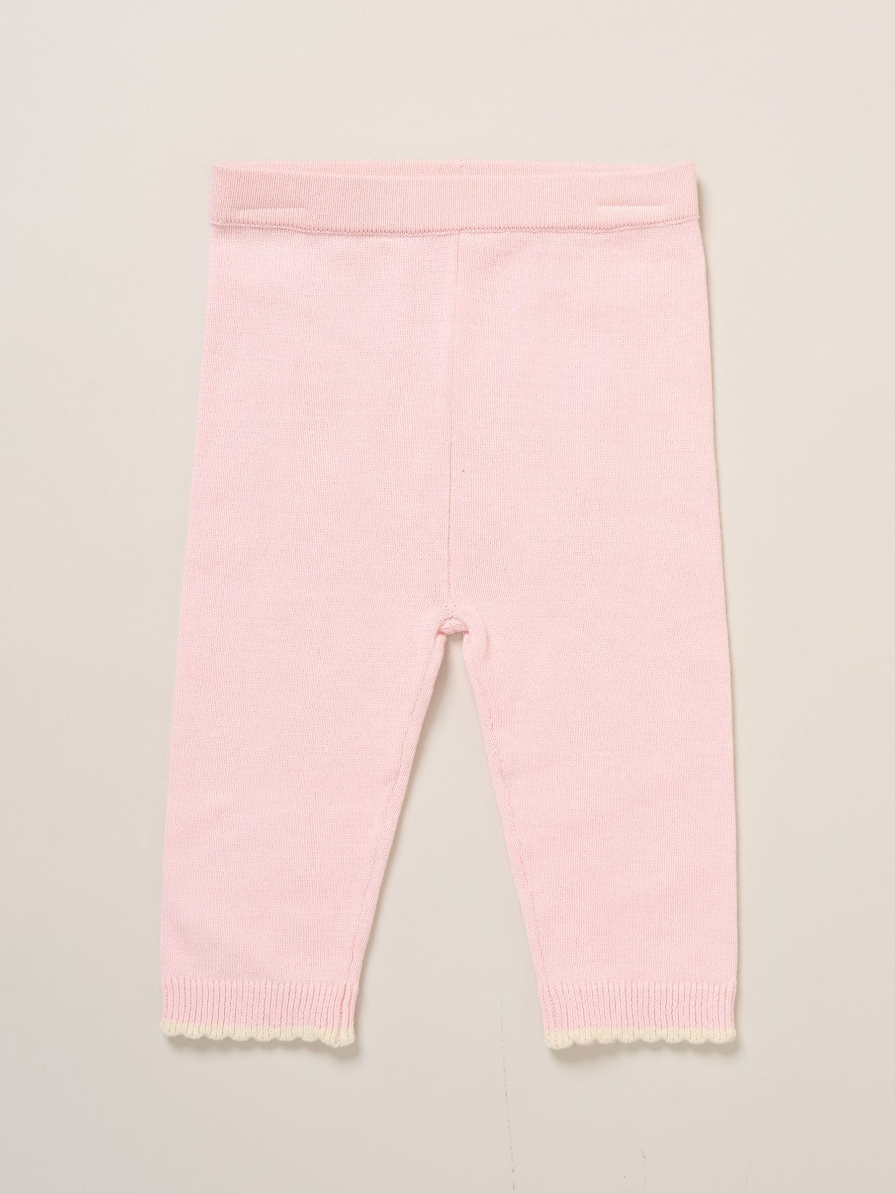 Rock-A-Bye Baby Boutique Light Pink True Knit Bear Jumper And Trousers Outfit Set image 3