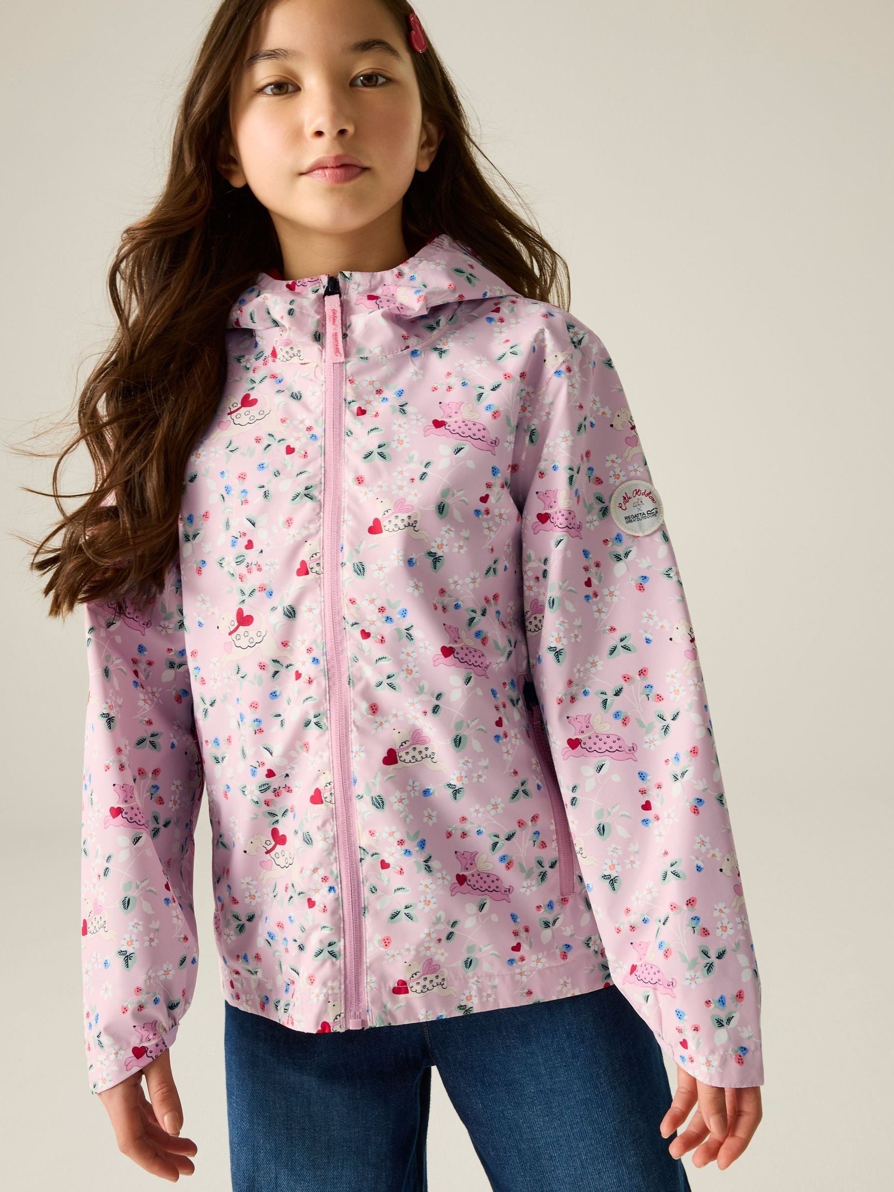 Dsiney Kidz - Regatta Pink Cath Kidston Junior Waterproof Shell Jacket image 1