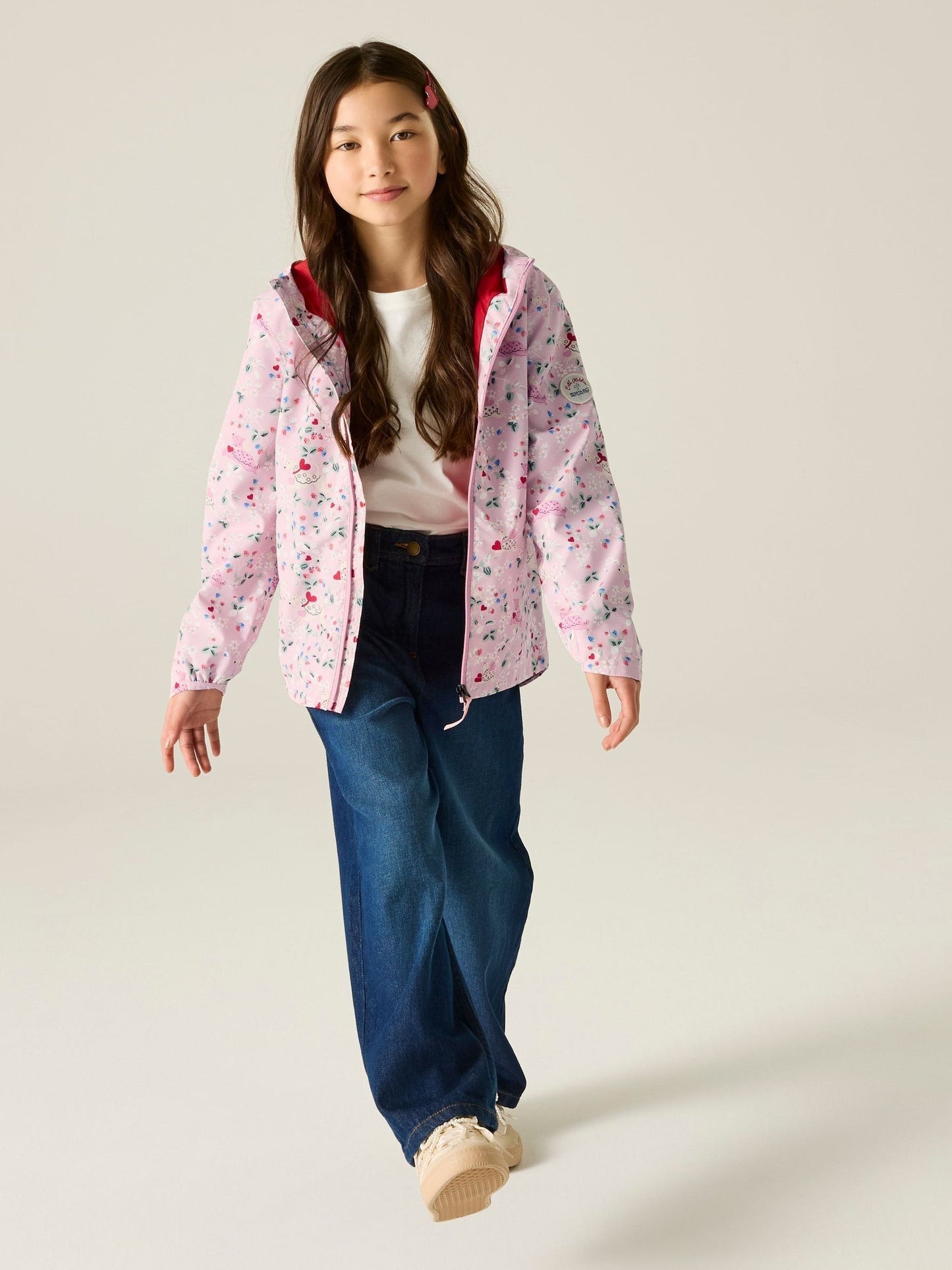 Dsiney Kidz - Regatta Pink Cath Kidston Junior Waterproof Shell Jacket image 3