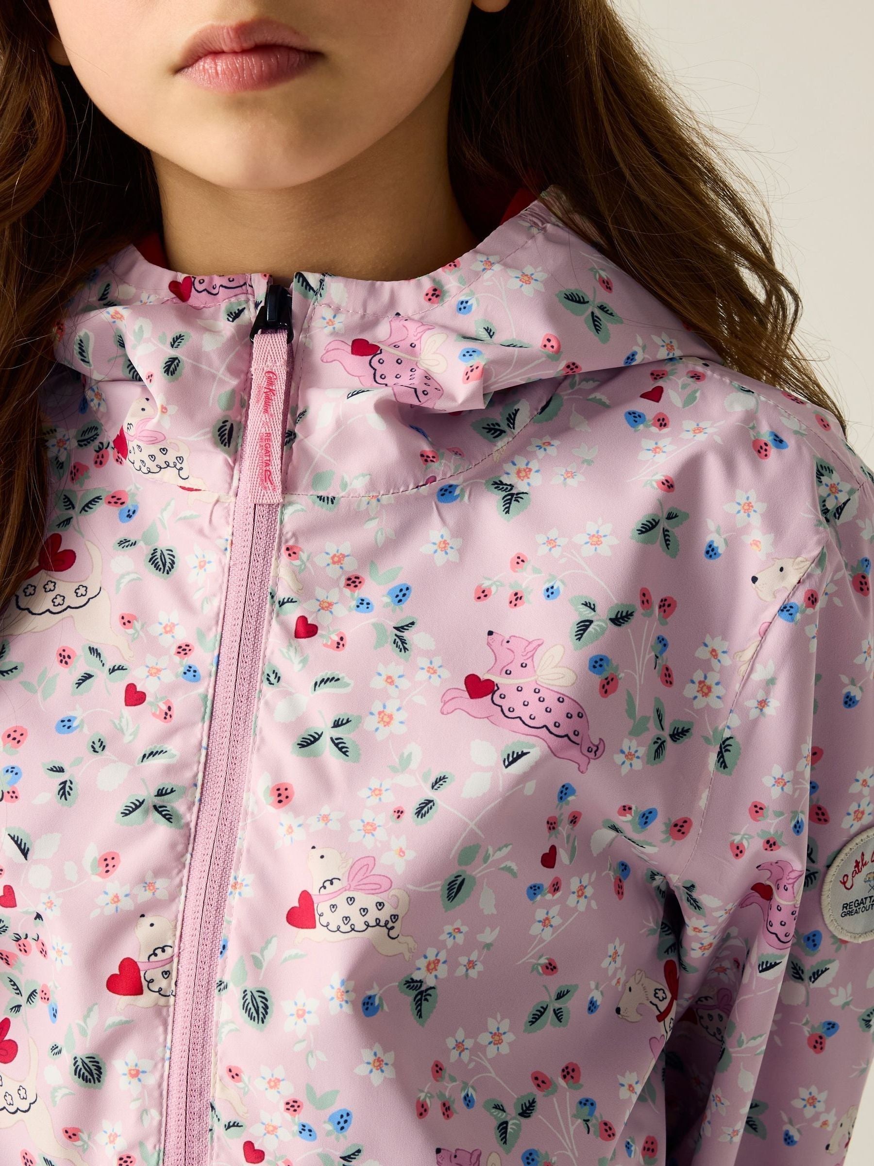 Dsiney Kidz - Regatta Pink Cath Kidston Junior Waterproof Shell Jacket image 4