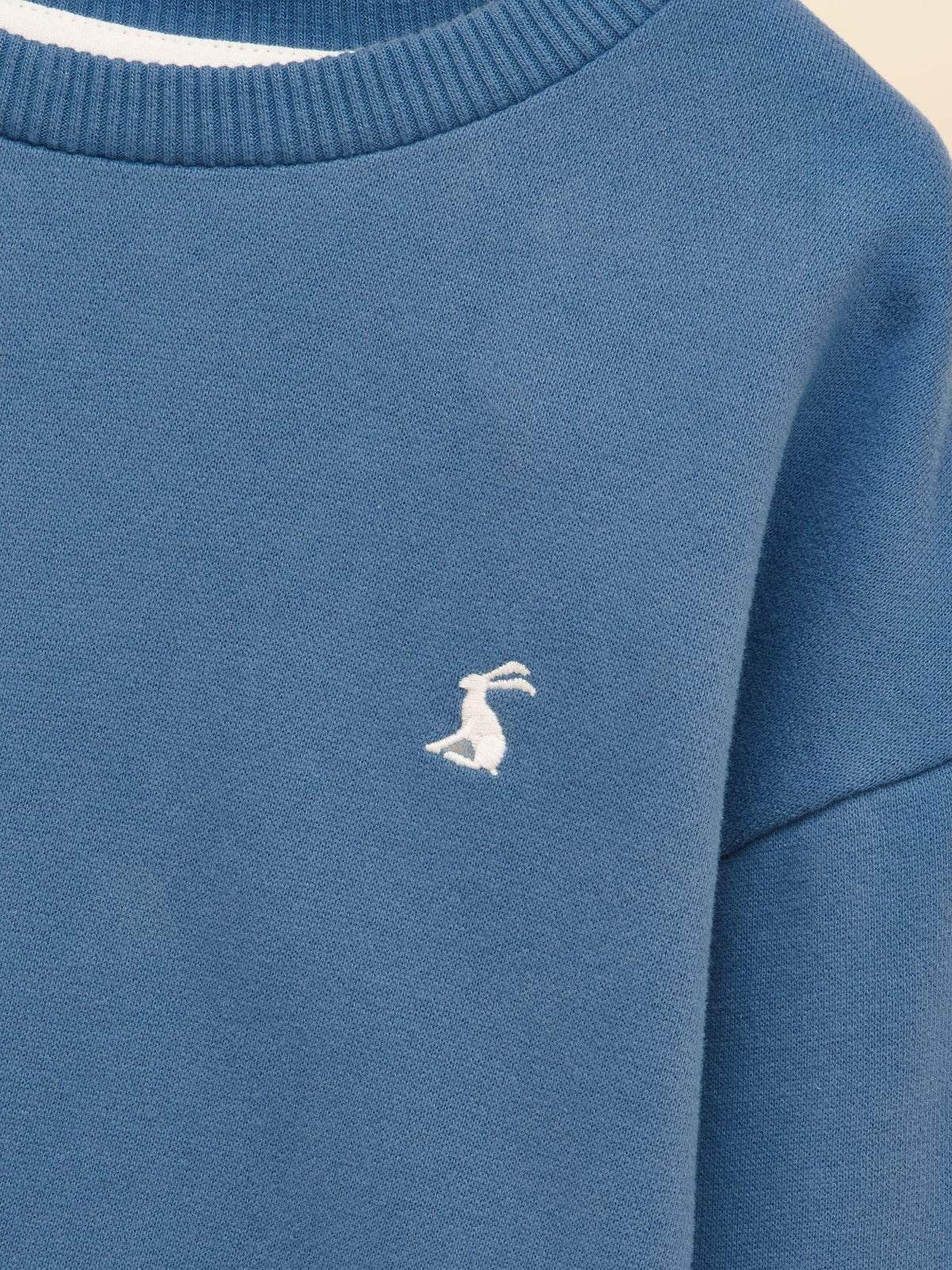 Joules Blue Brushback Crew Sweatshirt - image 3