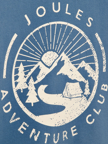 Joules Blue Brushback Crew Sweatshirt - image 5
