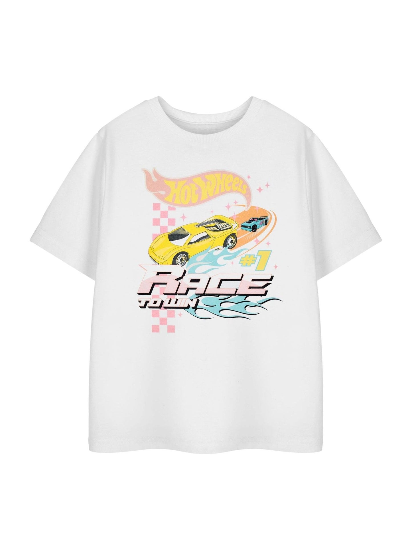 Dsiney Kidz - Vanilla Underground White Hot Wheels Race To Win Short Sleeved T-Shirt image 1