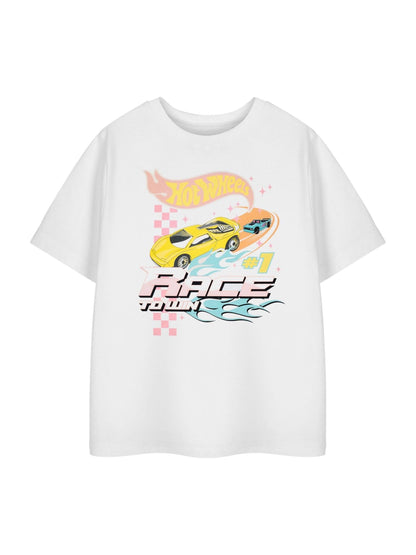Dsiney Kidz - Vanilla Underground White Hot Wheels Race To Win Short Sleeved T-Shirt image 1