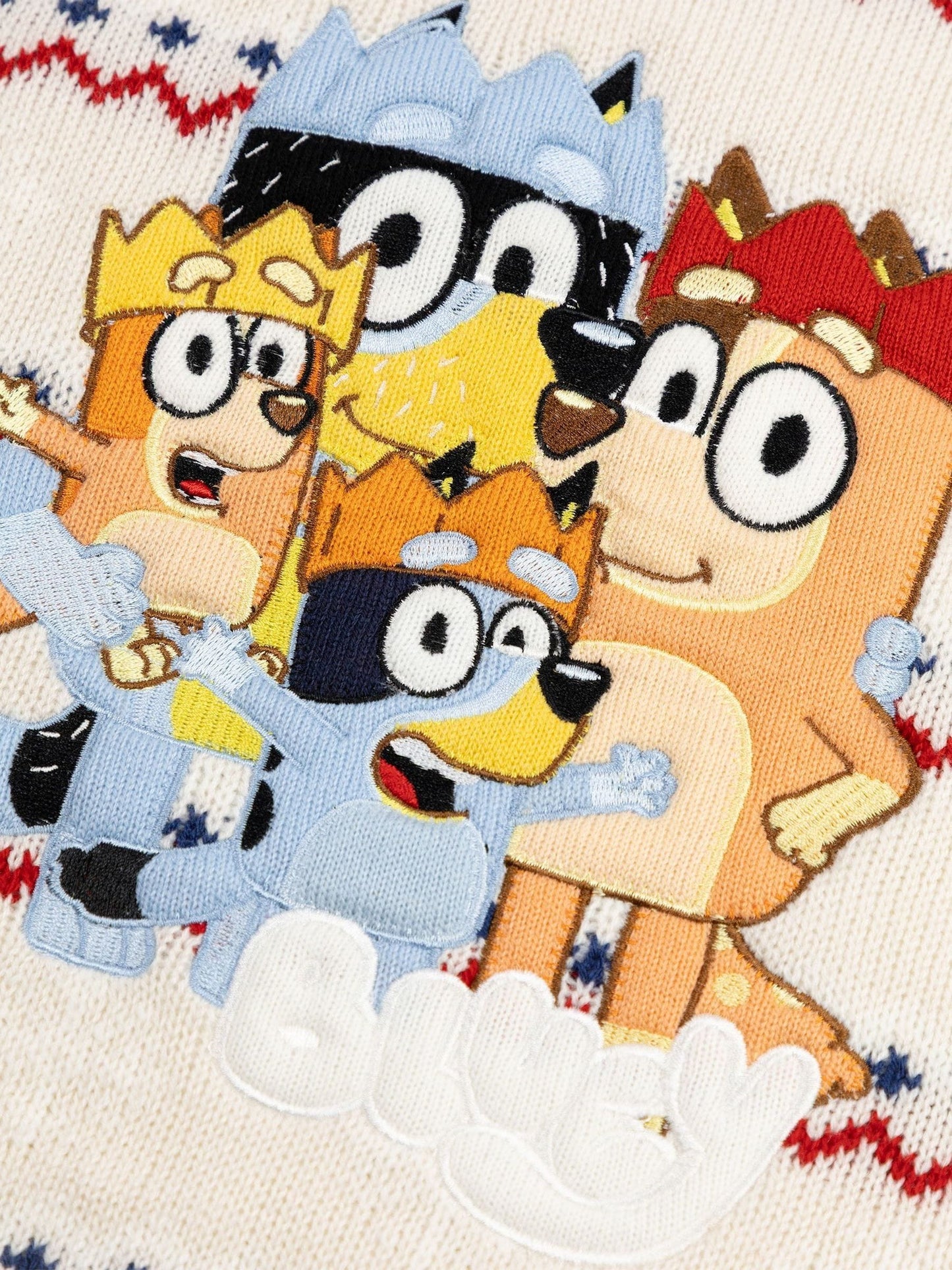 Dsiney Kidz - Vanilla Underground Brown Bluey Christmas Jumper image 4