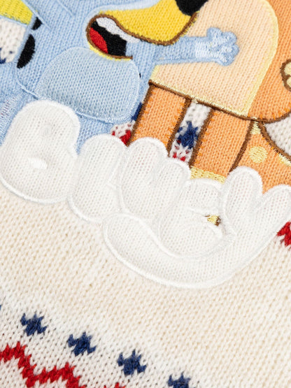 Dsiney Kidz - Vanilla Underground Brown Bluey Christmas Jumper image 5