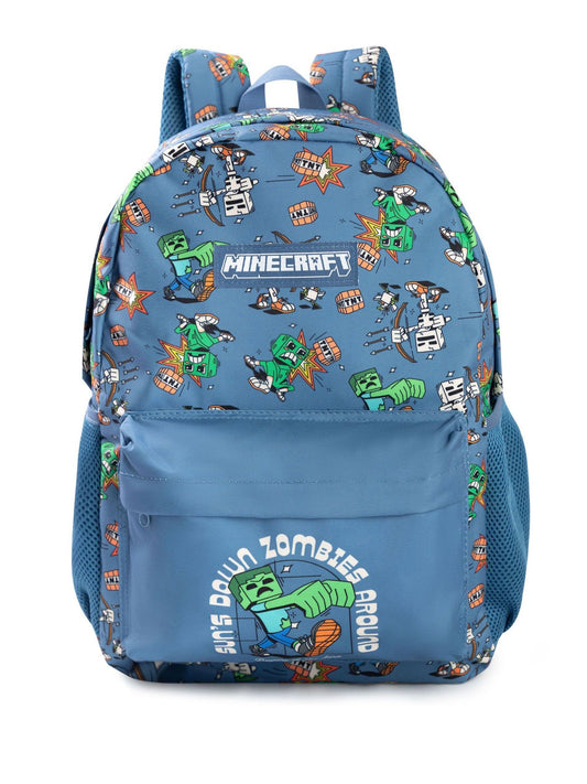 Vanilla Underground Blue Minecraft Zombie Backpack image 1