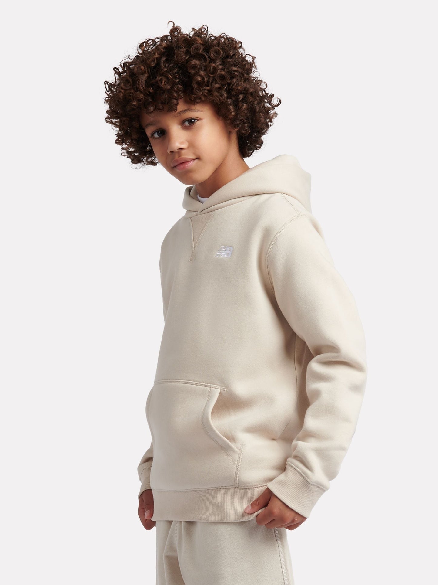 Dsiney Kidz - New Balance Brown Small Kids French Terry 100% Cotton Logo Hoodie image 2