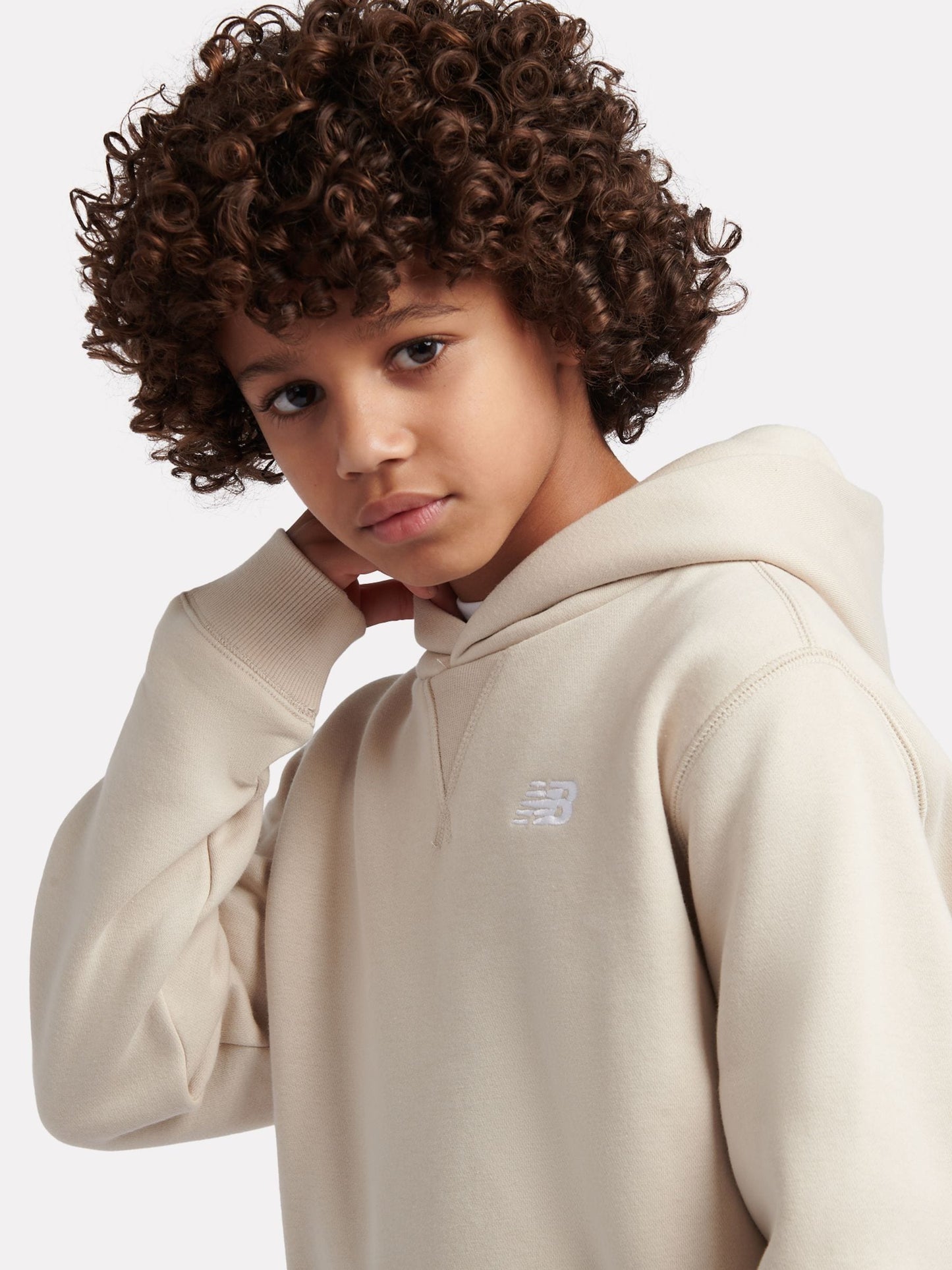 Dsiney Kidz - New Balance Brown Small Kids French Terry 100% Cotton Logo Hoodie image 4