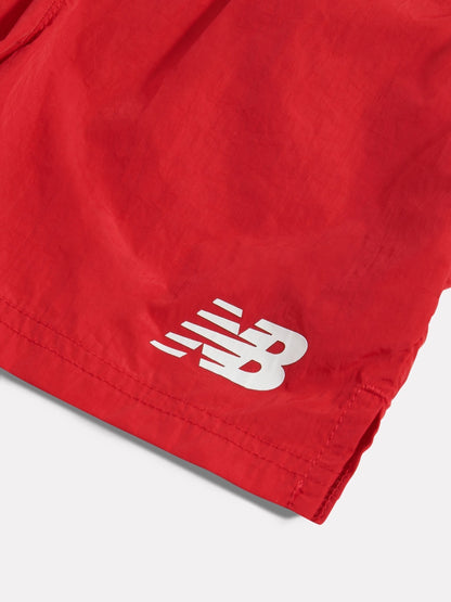 New Balance Blue/Red Contrast Athletic T-Shirt & Shorts Set image 4