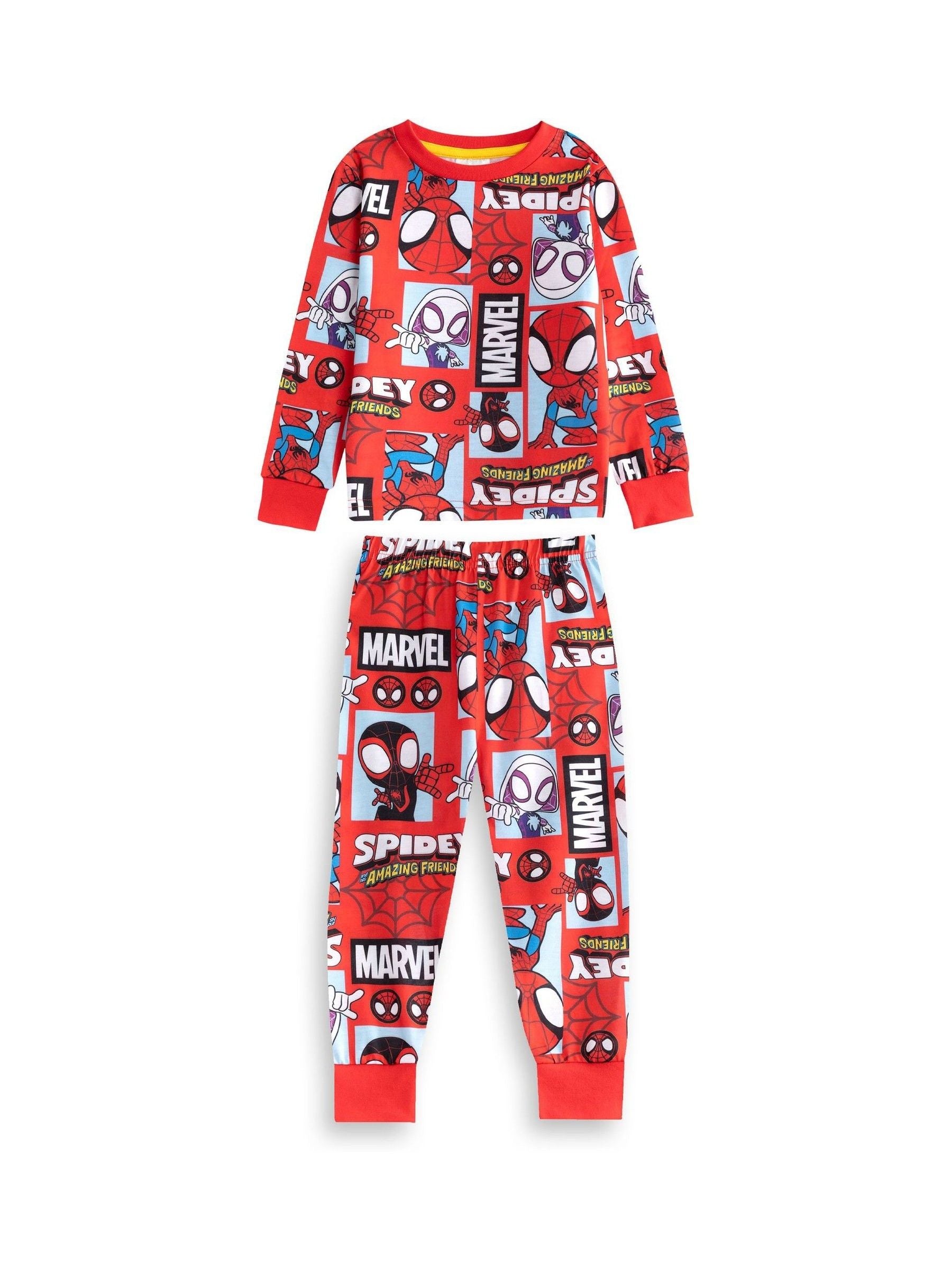 Dsiney Kidz - Vanilla Underground Red Spidey and His Amazing Friends Character Long Sleeve Long Leg Pyjamas Set Multi-Pack of 2 image 2