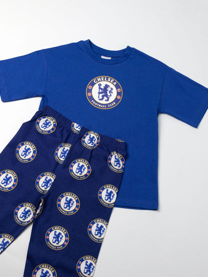 Vanilla Underground Blue Chelsea Short Sleeve Long Leg Pyjamas Set - image 4