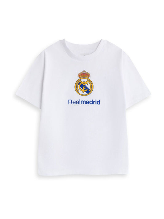 Vanilla Underground White Real Madrid Short Sleeve Long Leg Pyjamas Set image 3