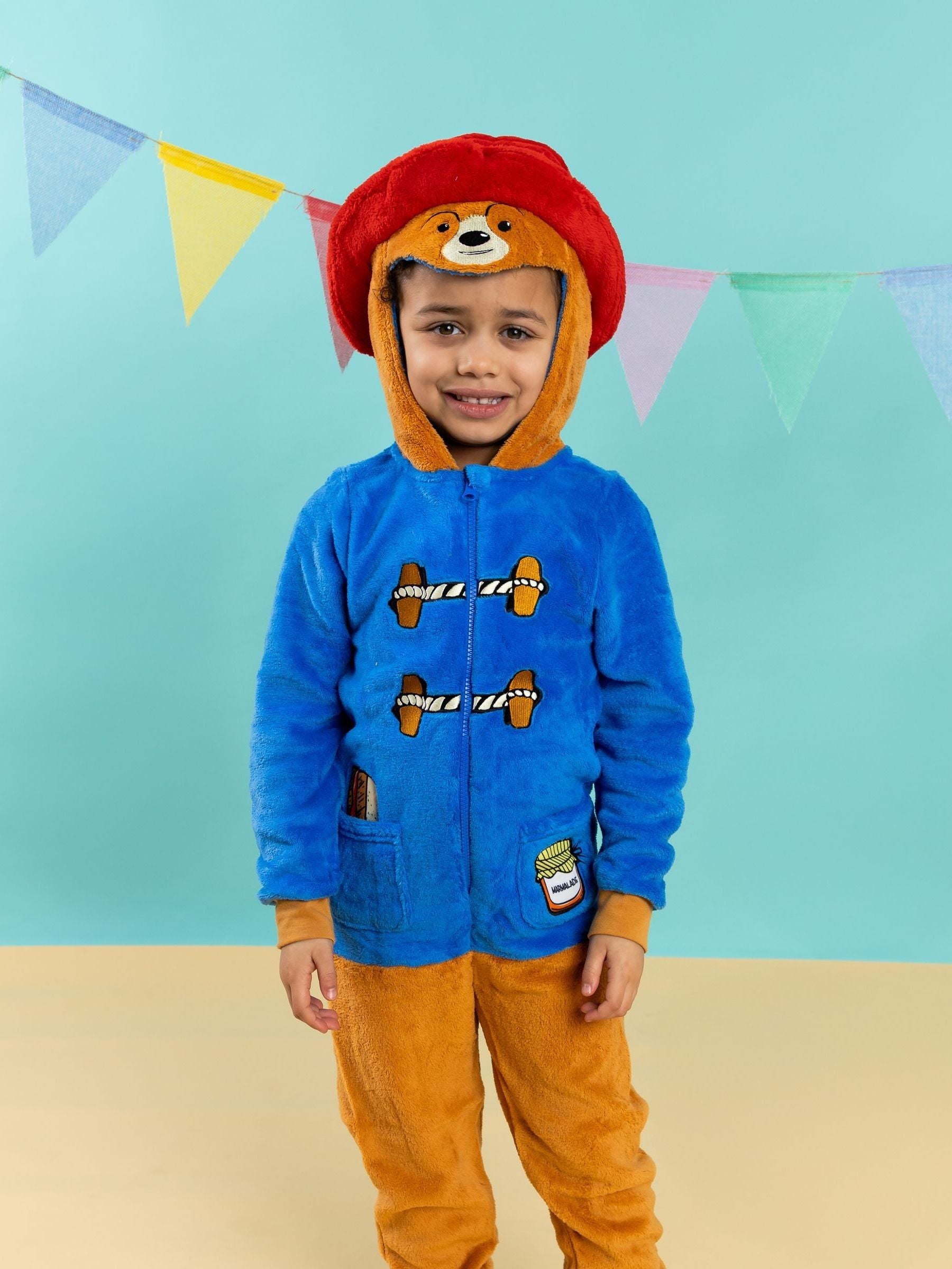 Dsiney Kidz - Vanilla Underground Blue Paddington Bear Fleece Character All-In-One image 2
