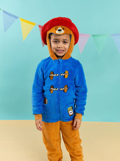Dsiney Kidz - Vanilla Underground Blue Paddington Bear Fleece Character All-In-One image 2