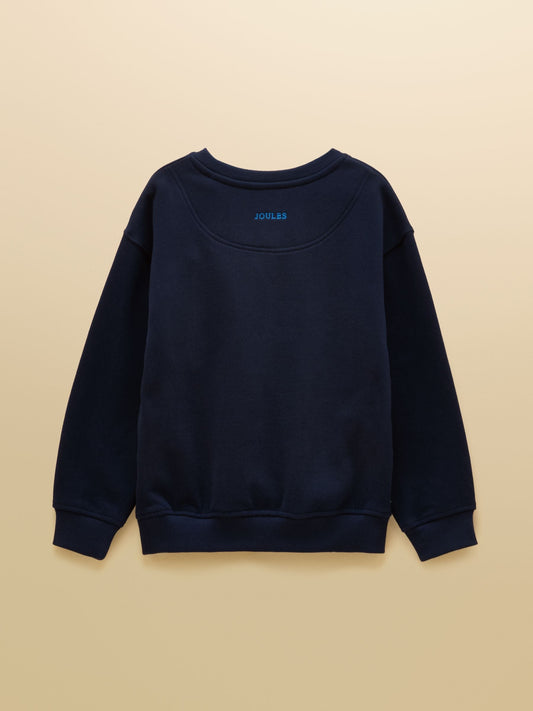 Dsiney Kidz - Joules Kids' Hudson Navy Dino Applique Sweatshirt image 2