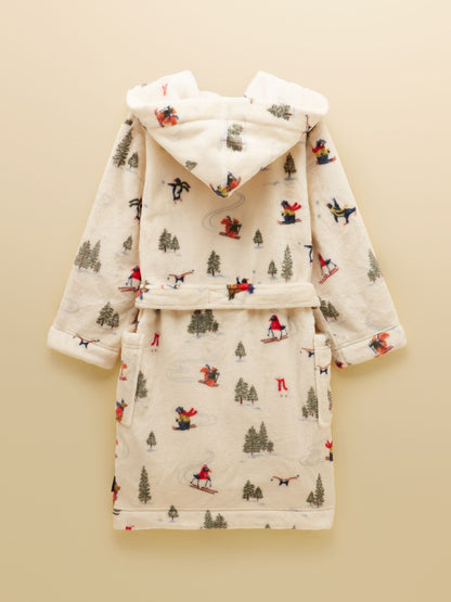 Joules Kids' Snug Cream Dressing Gown - image 2